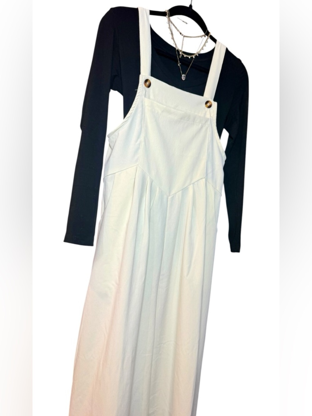 Off White Pant Romper